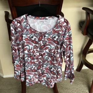 Plus size paisley top